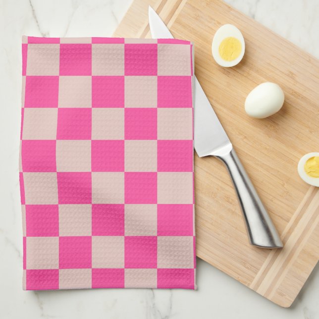 Paño De Cocina Comprobar tablero de verificación de patrones de c (Doblado Cuarto)