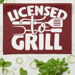Paño De Cocina Con Licencia Para Grill