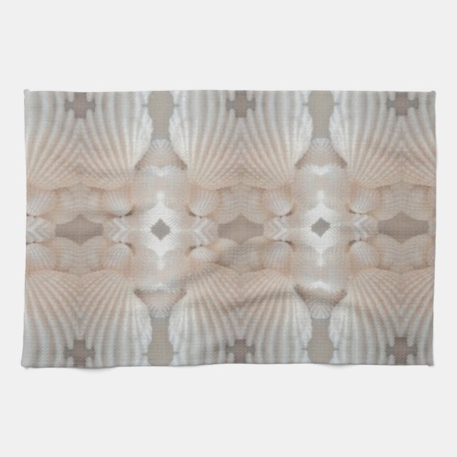 Paño De Cocina Conchas marinas: amor, romántica novia tropical ex (Horizontal)