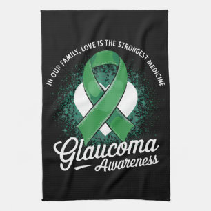 Paño De Cocina Conciencia del glaucoma de la medicina