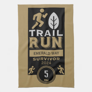 Paño De Cocina Concurso de carreras de Trail Runner
