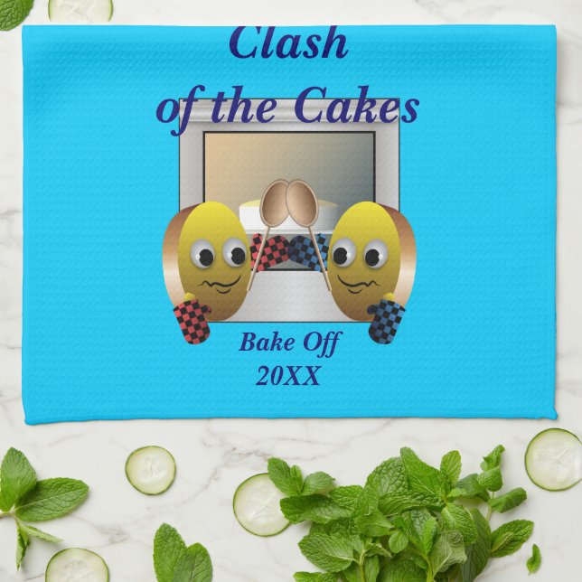 Paño De Cocina Concurso de preparación para pasteles (Doblado)