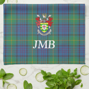 Paño De Cocina Condado irlandés de Donegal Tartan Personalizado