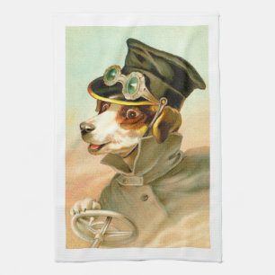 Paño De Cocina Conducción de perros