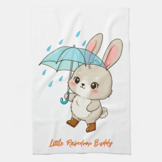 Paño De Cocina Conejito Adorable con Paraguas Kawaii