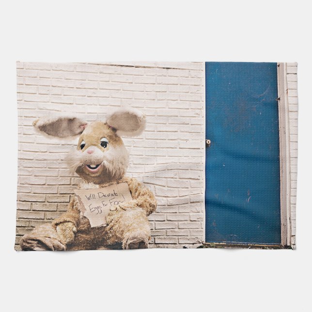 Paño De Cocina conejito de Pascua (Horizontal)