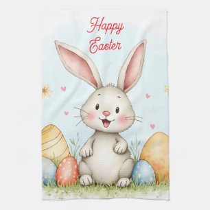 Paño De Cocina Conejito de Pascua y huevos Colección de moda