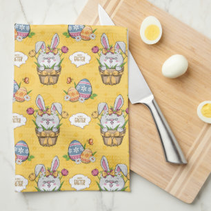 Paño De Cocina Conejito lindo de Pascua