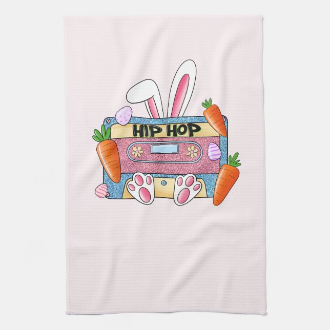 Paño De Cocina Conejo de cinta Hip Hop (Vertical)