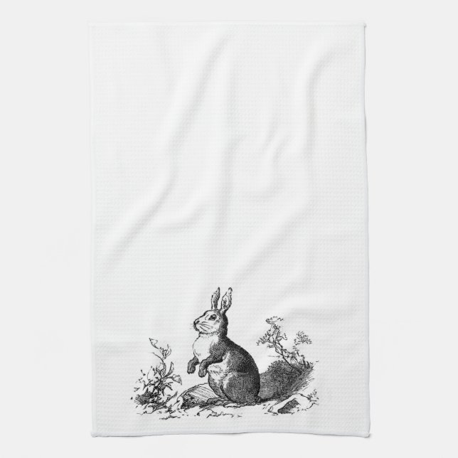 Paño De Cocina Conejo de conejito (Vertical)