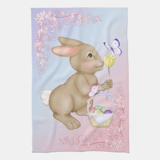 Paño De Cocina Conejo de Pascua (Vertical)