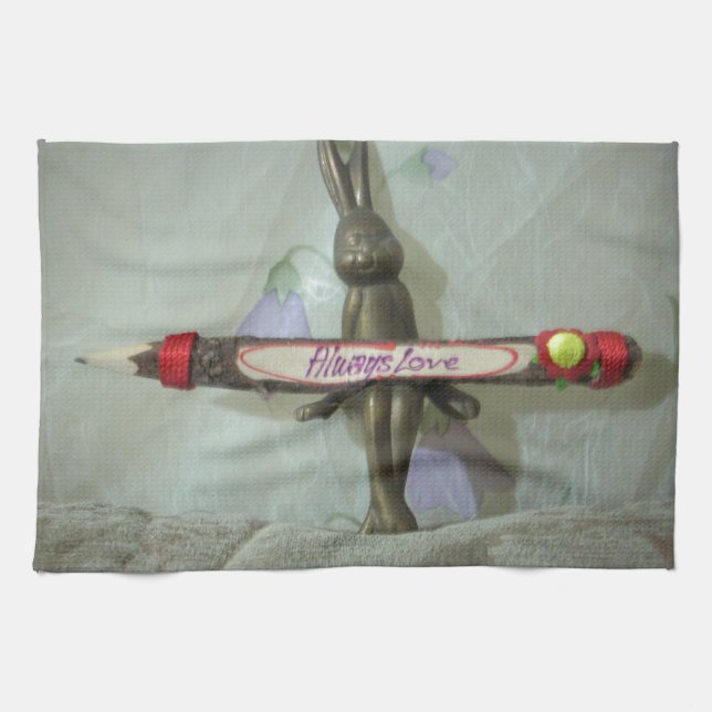 Paño De Cocina Conejo inspirador: siempre me gusta la impresión d (Horizontal)