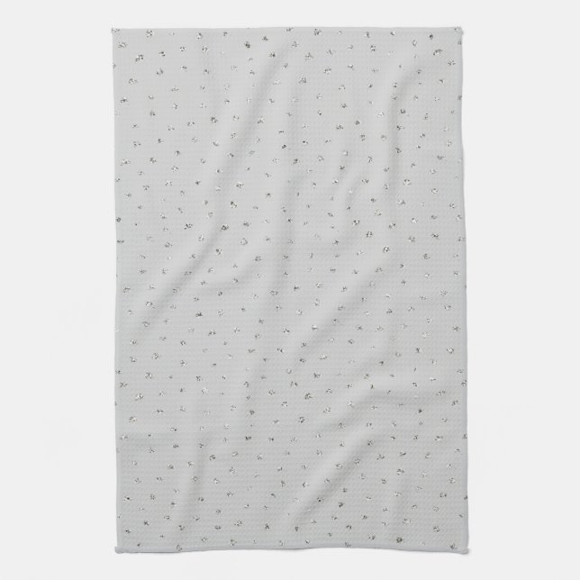 Paño De Cocina Confetán de plata gris (Vertical)