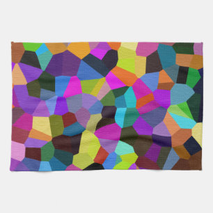 Paño De Cocina Confetti en tonos jewel