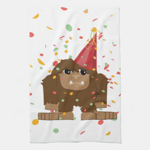 Paño De Cocina Confetti Fiesta Sasquatch Bigfoot
