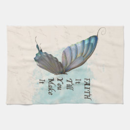 Paño De Cocina Confía hasta que lo hagas con mariposa