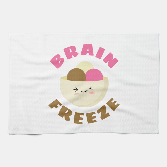 Paño De Cocina Congelación cerebral (Horizontal)