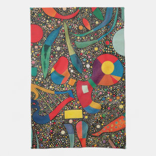 Paño De Cocina Conjunto colorido de Wassily Kandinsky