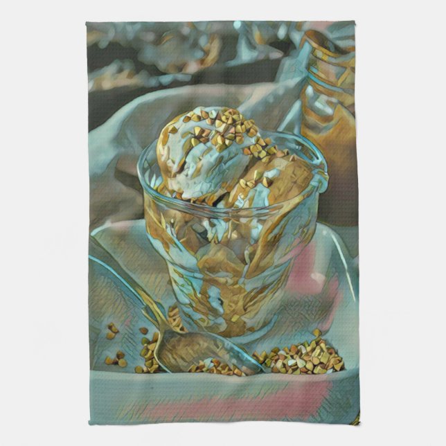 Paño De Cocina Cono de helado de verano (Vertical)