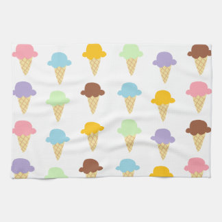 Paño De Cocina Conos de helado coloridos