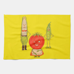 Paño De Cocina Conozca las verduras