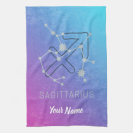 Paño De Cocina Constelación de Estrella Sagittarius Zodiac Horosc