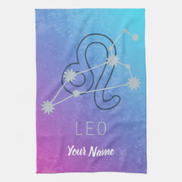 Paño De Cocina Constelación de la estrella del Zodiaco Leo Signo 