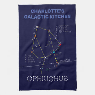 Paño De Cocina Constelación de Zodiac Ophiuchus