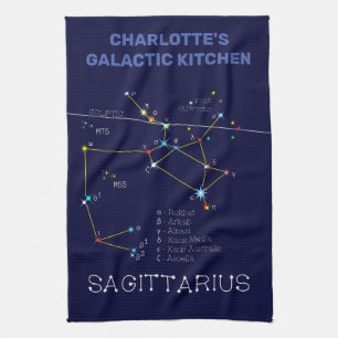 Paño De Cocina Constelación de Zodiac Sagittarius
