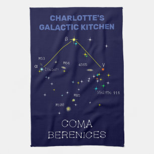 Paño De Cocina Constelación del hemisferio norte Coma Berenices