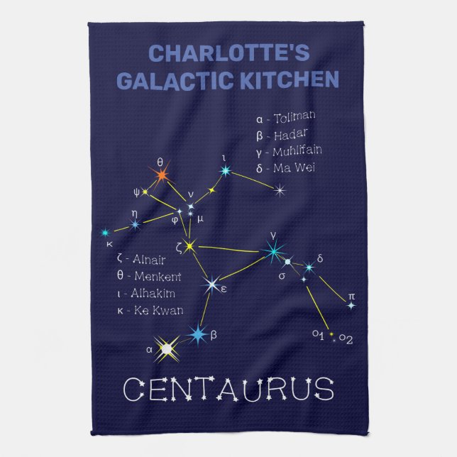 Paño De Cocina Constelación del hemisferio sur Centaurus Kitche (Vertical)