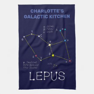 Paño De Cocina Constelación del hemisferio sur Lepus