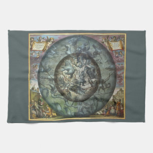Paño De Cocina Constelación del Norte Vintage Astronomía Celeste