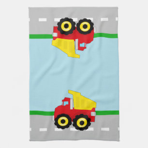 Paño De Cocina Construcción Dumptruck de los niños