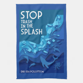 Paño De Cocina Contaminación del mar final