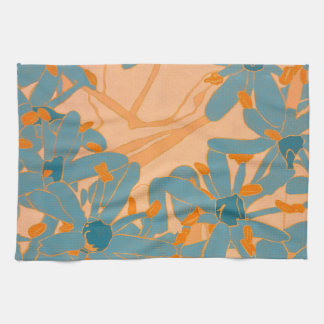 Paño De Cocina Contemporary Leaf Design in Peach