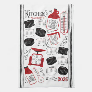 Paño De Cocina Conversiones de cocina roja