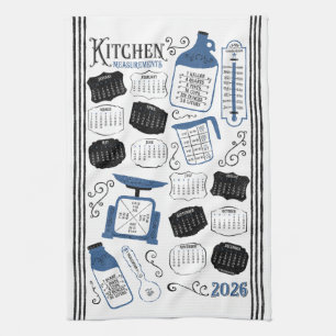 Paño De Cocina Conversiones de la cocina azul