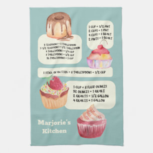 Paño De Cocina Conversiones personalizadas de sabiduría de cocin