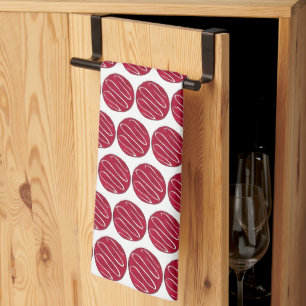 Paño De Cocina Cookie de terciopelo rojo escarpado Imprimir venta
