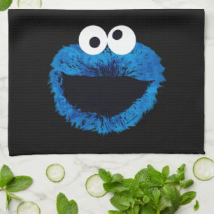 Paño De Cocina Cookie Monster   Tendencia acuarela
