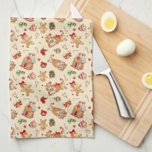 Paño De Cocina Cookies de navidades (Doblado Cuarto)
