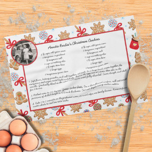 Paño De Cocina Cookies de Navidades de Holiday Baking Receta Fami