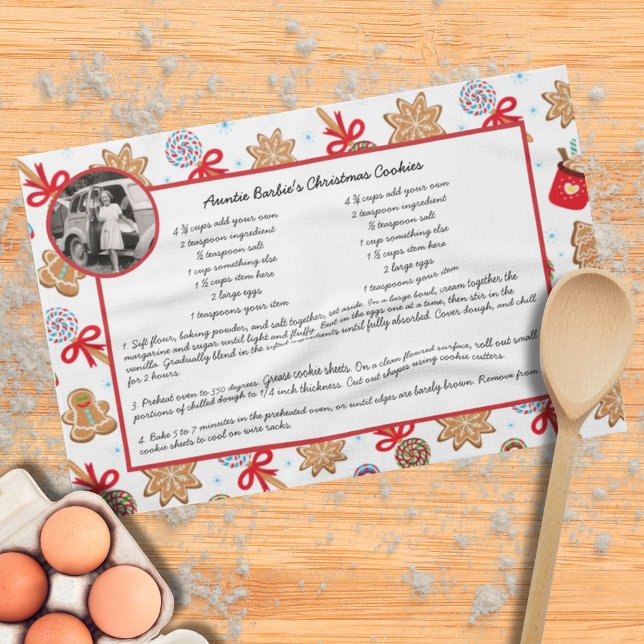 Paño De Cocina Cookies de Navidades de Holiday Baking Receta Fami (Subido por el creador)