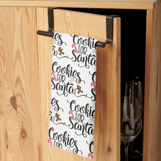 Paño De Cocina Cookies para Navidades de Santa Fun (Pliegue de tercios)