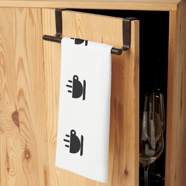 Paño De Cocina Copa De Blanco Negro De Java (Pliegue de tercios)