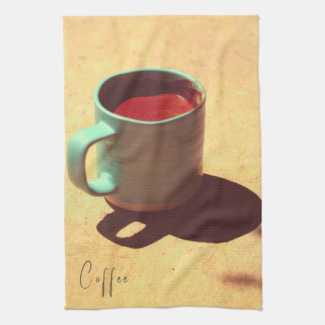 Paño De Cocina Copa Turca de Fórmula de Café Rico (Vertical)