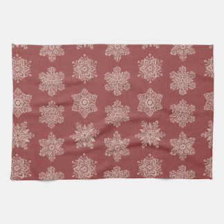Paño De Cocina Copia de Nieve Invernal - Sofisticada Navidad