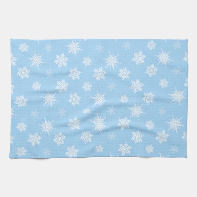Paño De Cocina Copos de nieve (Horizontal)