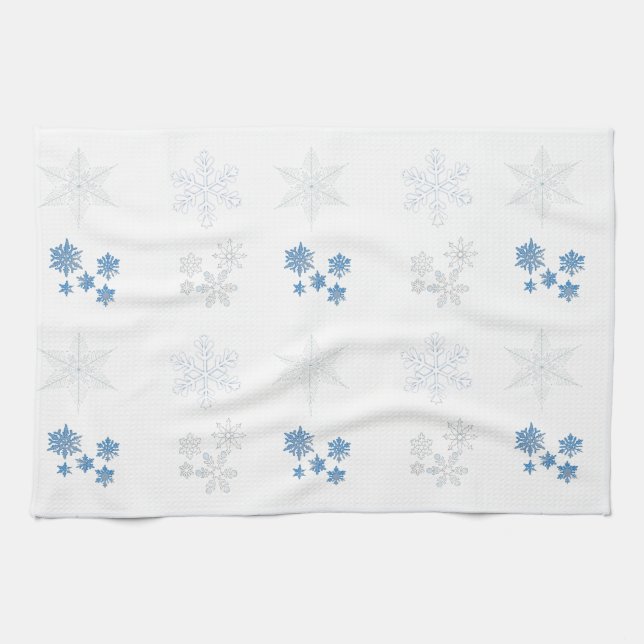 Paño De Cocina Copos de nieve (Horizontal)